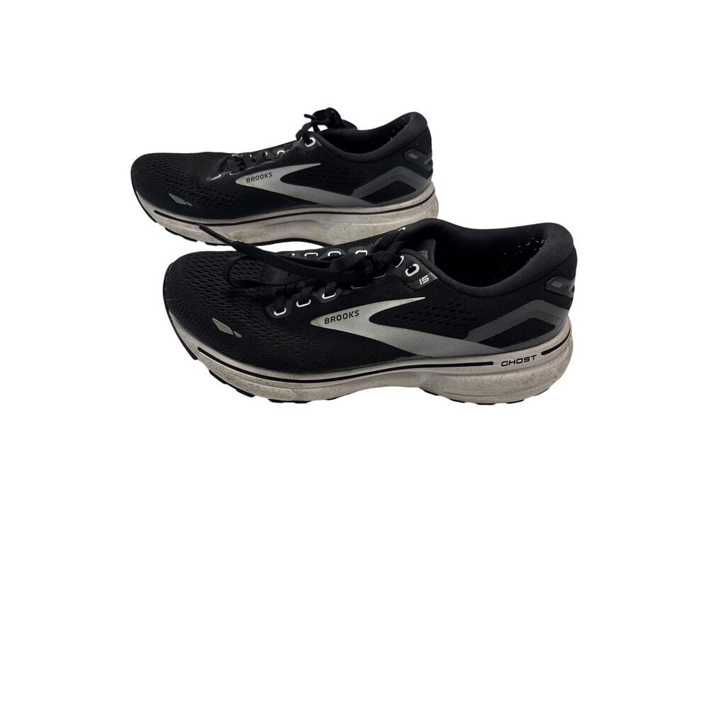 Brooks Ghost 15 Women’s Size 7 B Black Gray Running Shoes 1203801B012